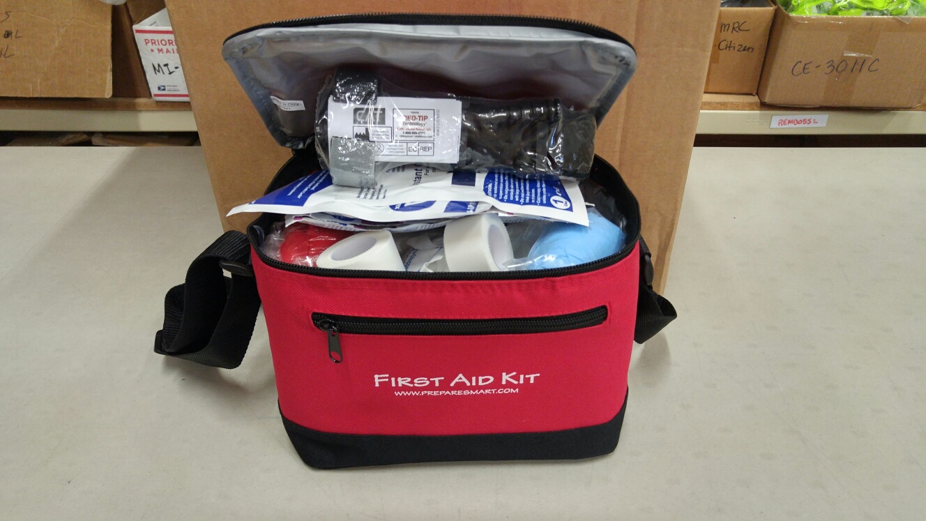 NEW ! - Combo First Aid/Trauma Bleed Kit with Tactical Tourniquet
